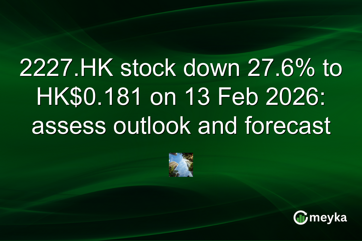 2227.HK stock down 27.6% to HK$0.181 on 13 Feb 2026: assess outlook and forecast