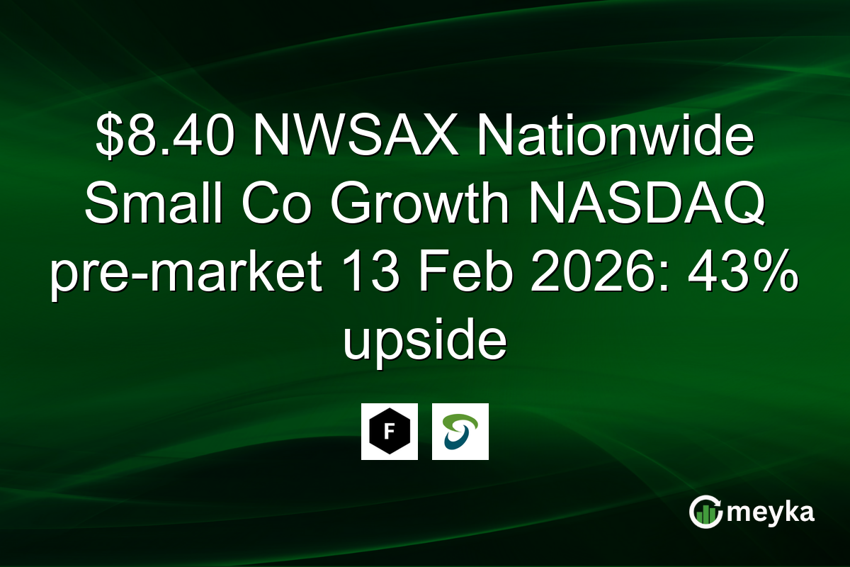$8.40 NWSAX Nationwide Small Co Growth NASDAQ pre-market 13 Feb 2026: 43% upside
