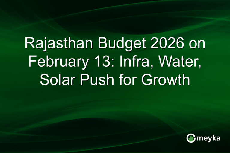 Rajasthan Budget 2026 on February 13: Infra, Water, Solar Push for Growth