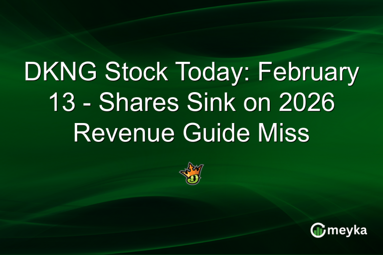 DKNG Stock Today: February 13 - Shares Sink on 2026 Revenue Guide Miss