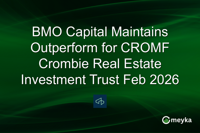 BMO Capital Maintains Outperform for CROMF Crombie Real Estate Investment Trust Feb 2026