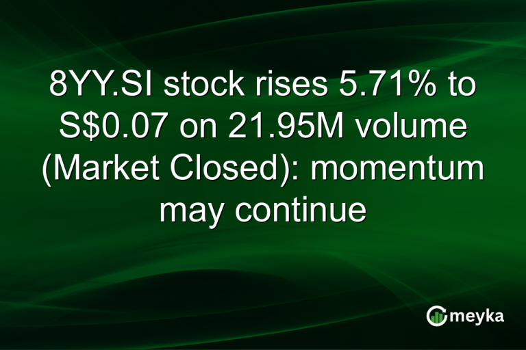 8YY.SI stock rises 5.71% to S$0.07 on 21.95M volume (Market Closed): momentum may continue