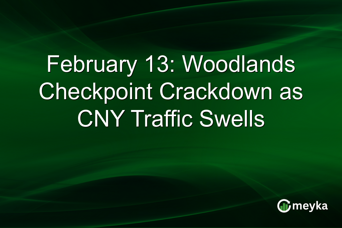February 13: Woodlands Checkpoint Crackdown as CNY Traffic Swells