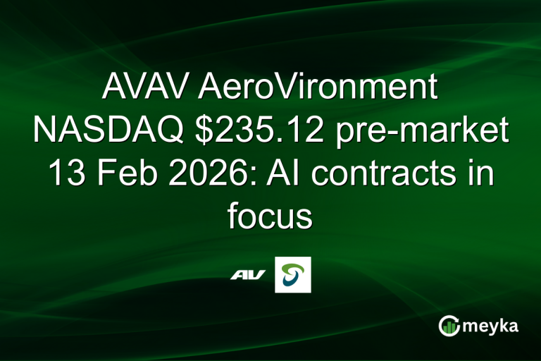 AVAV AeroVironment NASDAQ $235.12 pre-market 13 Feb 2026: AI contracts in focus