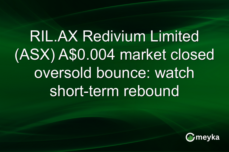 RIL.AX Redivium Limited (ASX) A$0.004 market closed oversold bounce: watch short-term rebound