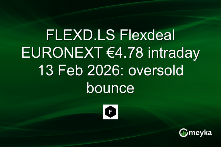 FLEXD.LS Flexdeal EURONEXT €4.78 intraday 13 Feb 2026: oversold bounce