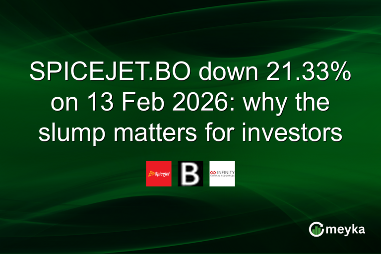 SPICEJET.BO down 21.33% on 13 Feb 2026: why the slump matters for investors