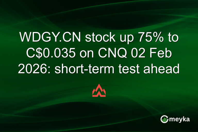 WDGY.CN stock up 75% to C$0.035 on CNQ 02 Feb 2026: short-term test ahead
