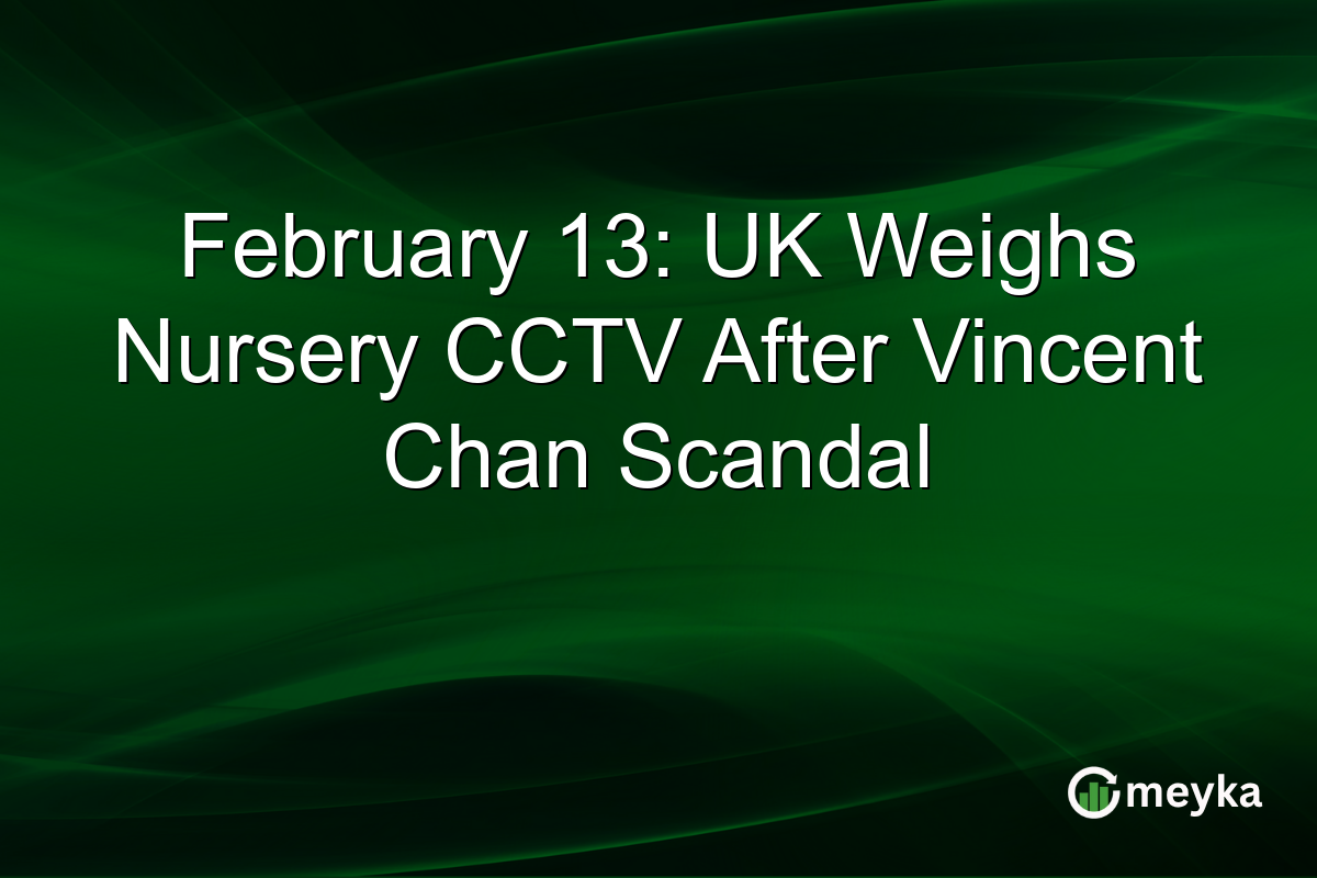 February 13: UK Weighs Nursery CCTV After Vincent Chan Scandal