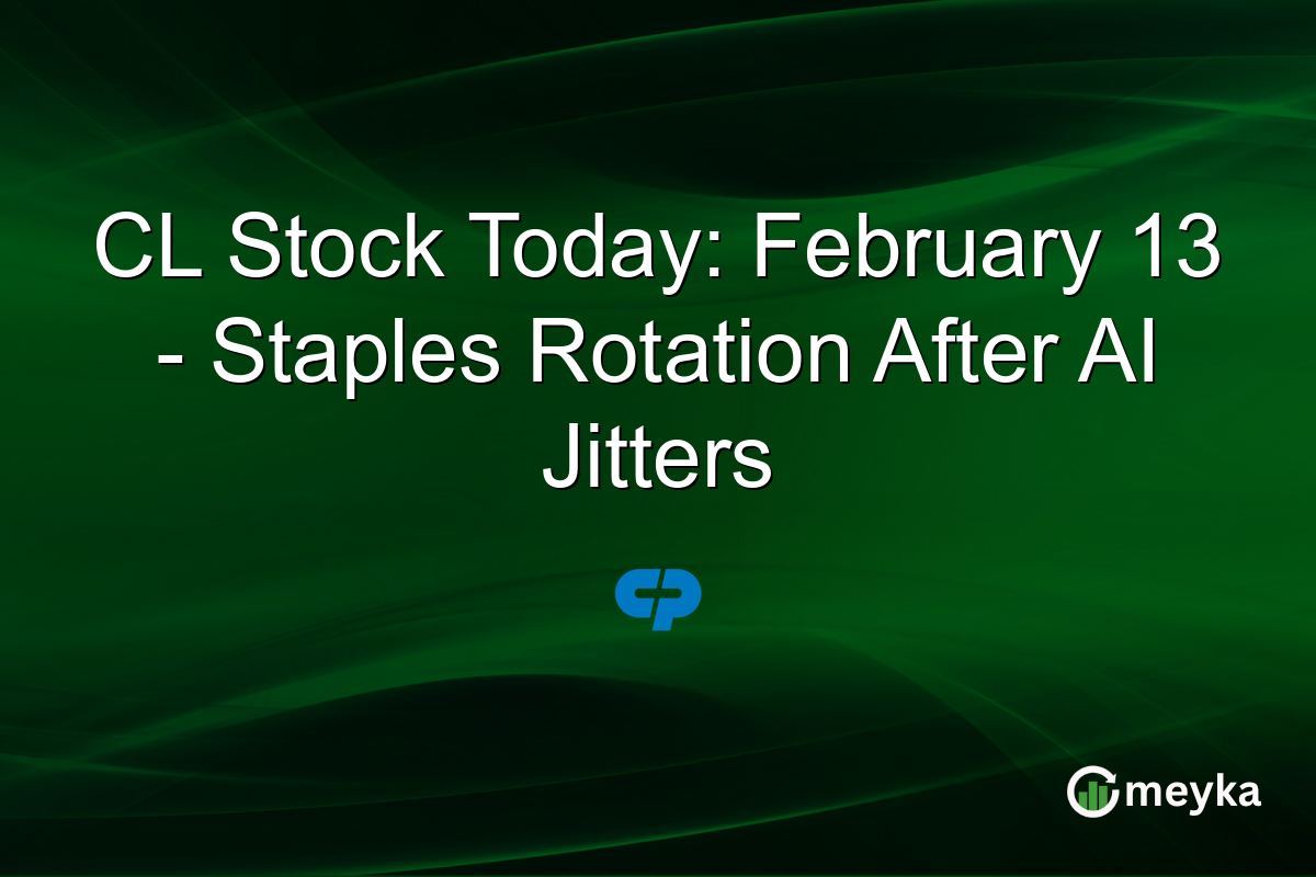 CL Stock Today: February 13 - Staples Rotation After AI Jitters