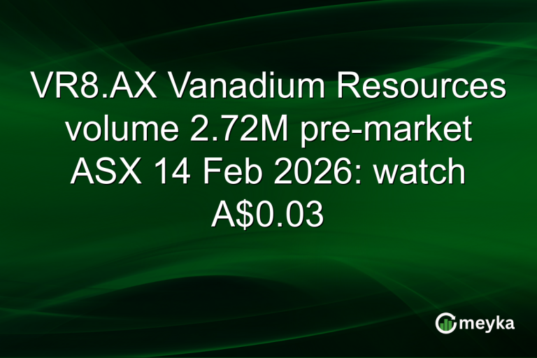 VR8.AX Vanadium Resources volume 2.72M pre-market ASX 14 Feb 2026: watch A$0.03