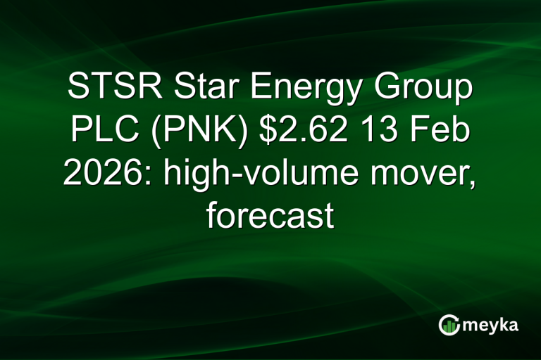 STSR Star Energy Group PLC (PNK) $2.62 13 Feb 2026: high-volume mover, forecast