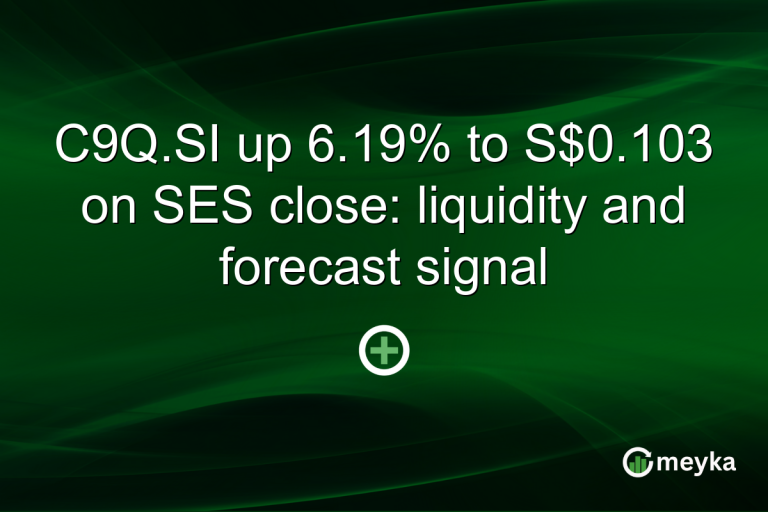 C9Q.SI up 6.19% to S$0.103 on SES close: liquidity and forecast signal