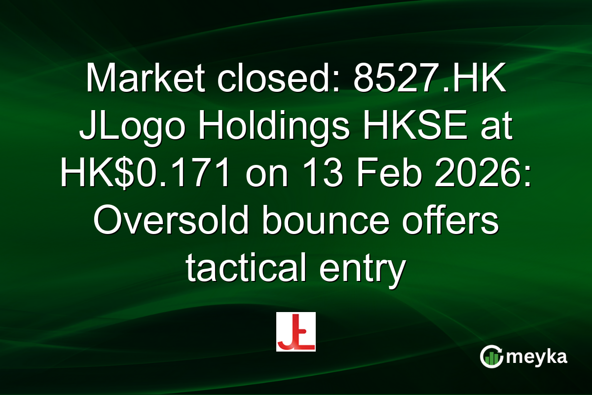 Market closed: 8527.HK JLogo Holdings HKSE at HK$0.171 on 13 Feb 2026: Oversold bounce offers tactical entry