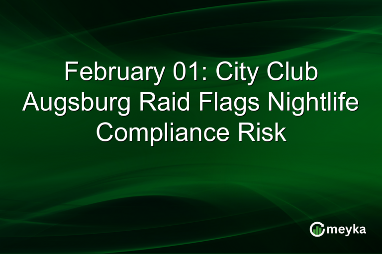 February 01: City Club Augsburg Raid Flags Nightlife Compliance Risk