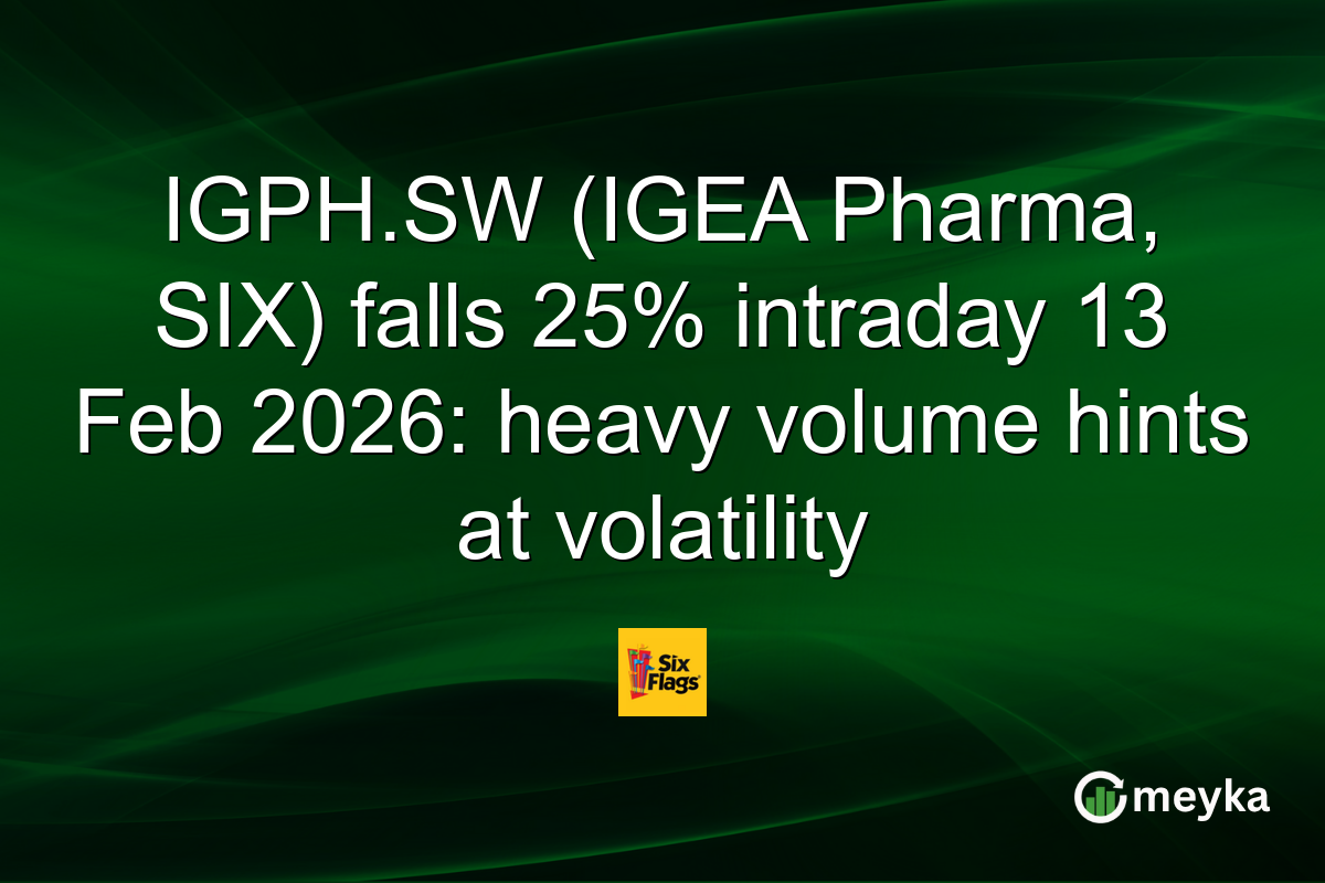 IGPH.SW (IGEA Pharma, SIX) falls 25% intraday 13 Feb 2026: heavy volume hints at volatility