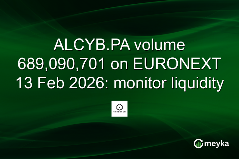 ALCYB.PA volume 689,090,701 on EURONEXT 13 Feb 2026: monitor liquidity