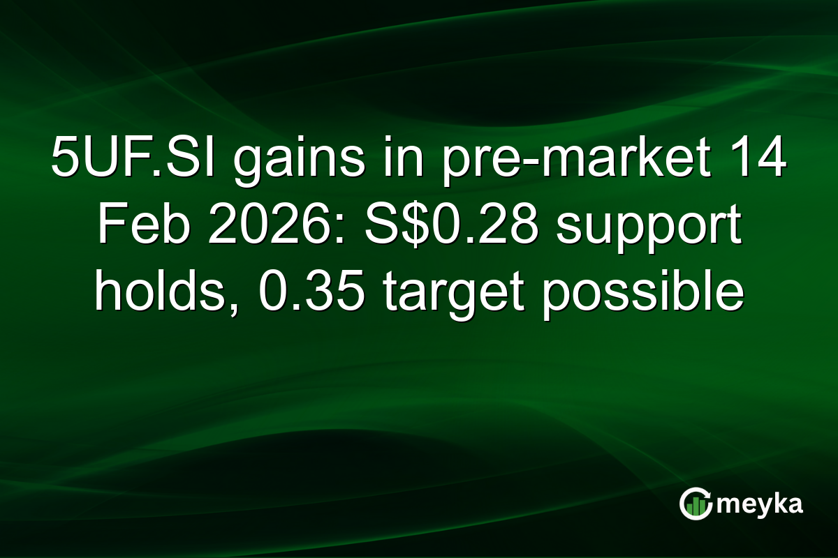 5UF.SI gains in pre-market 14 Feb 2026: S$0.28 support holds, 0.35 target possible