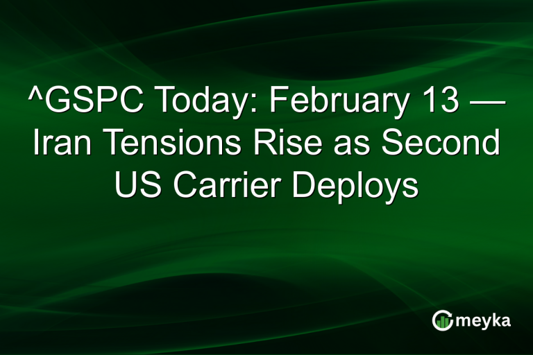 ^GSPC Today: February 13 — Iran Tensions Rise as Second US Carrier Deploys