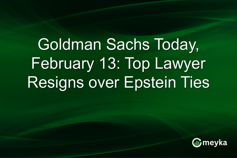 Goldman Sachs Today, February 13: Top Lawyer Resigns over Epstein Ties