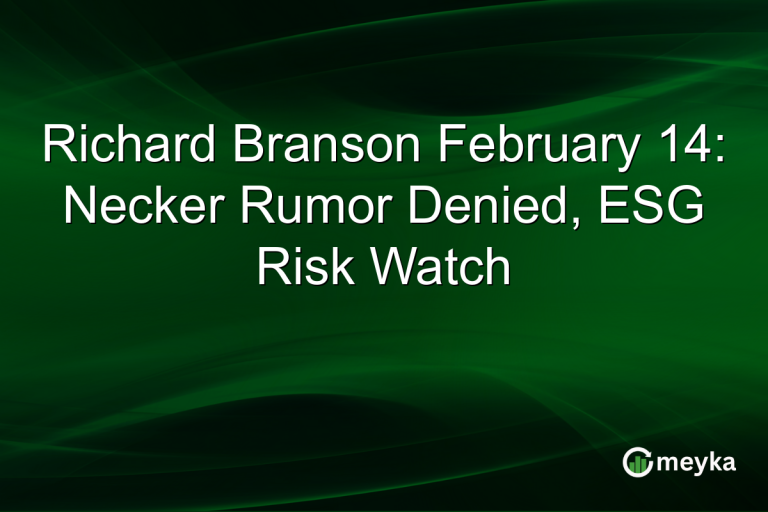 Richard Branson February 14: Necker Rumor Denied, ESG Risk Watch