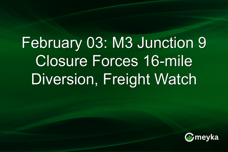February 03: M3 Junction 9 Closure Forces 16-mile Diversion, Freight Watch
