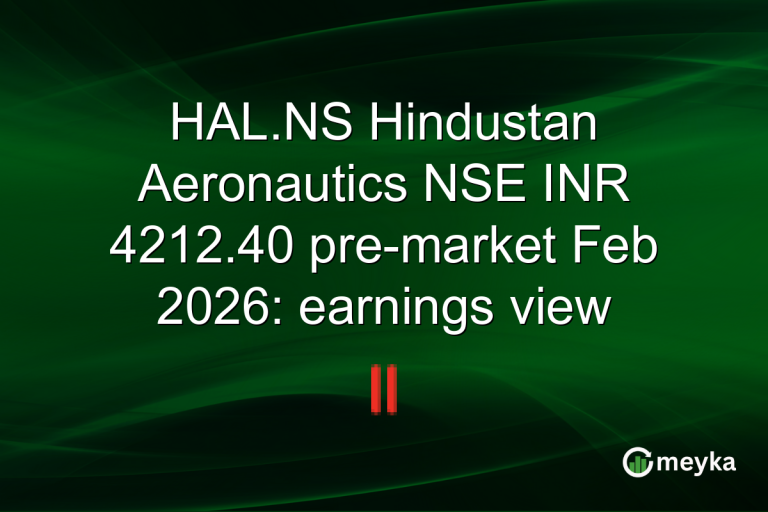 HAL.NS Hindustan Aeronautics NSE INR 4212.40 pre-market Feb 2026: earnings view