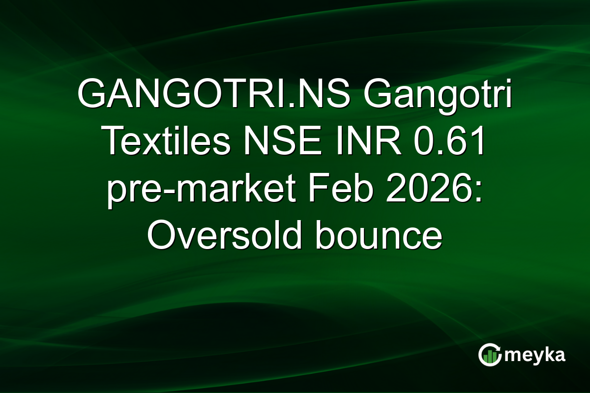 GANGOTRI.NS Gangotri Textiles NSE INR 0.61 pre-market Feb 2026: Oversold bounce