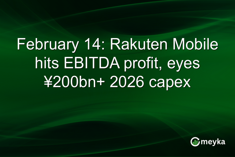 February 14: Rakuten Mobile hits EBITDA profit, eyes ¥200bn+ 2026 capex