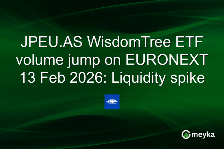 JPEU.AS WisdomTree ETF volume jump on EURONEXT 13 Feb 2026: Liquidity spike