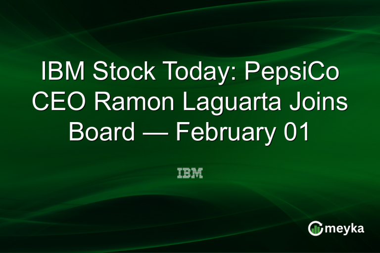 IBM Stock Today: PepsiCo CEO Ramon Laguarta Joins Board — February 01