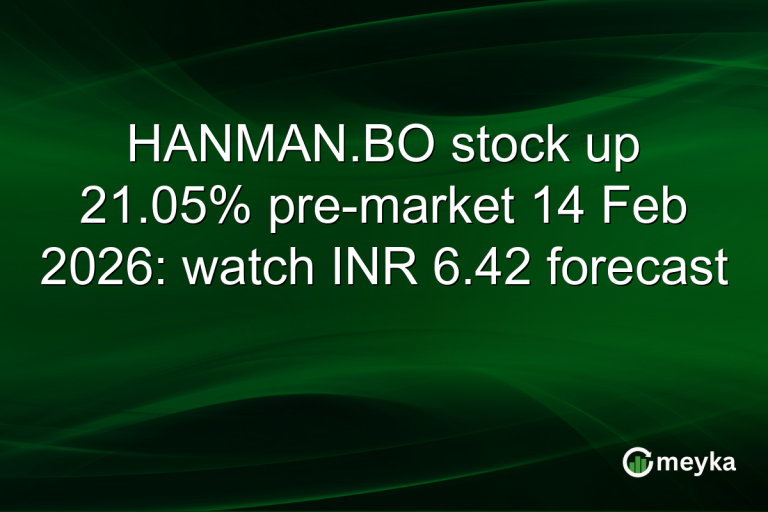 HANMAN.BO stock up 21.05% pre-market 14 Feb 2026: watch INR 6.42 forecast