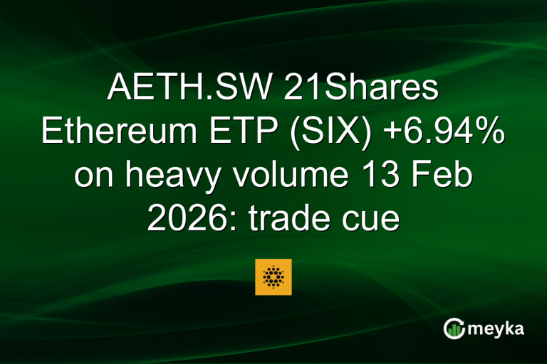 AETH.SW 21Shares Ethereum ETP (SIX) +6.94% on heavy volume 13 Feb 2026: trade cue