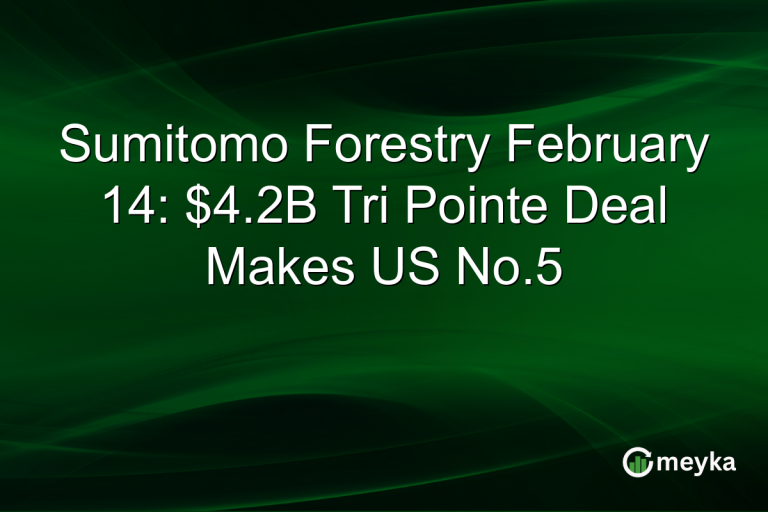 Sumitomo Forestry February 14: $4.2B Tri Pointe Deal Makes US No.5