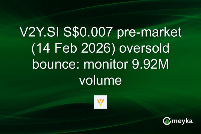 V2Y.SI S$0.007 pre-market (14 Feb 2026) oversold bounce: monitor 9.92M volume