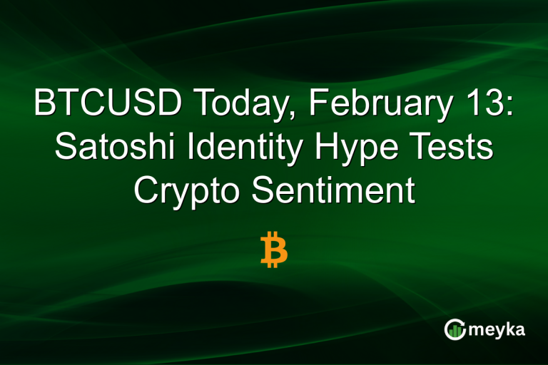 BTCUSD Today, February 13: Satoshi Identity Hype Tests Crypto Sentiment