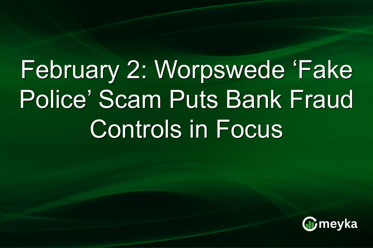 February 2: Worpswede ‘Fake Police’ Scam Puts Bank Fraud Controls in Focus
