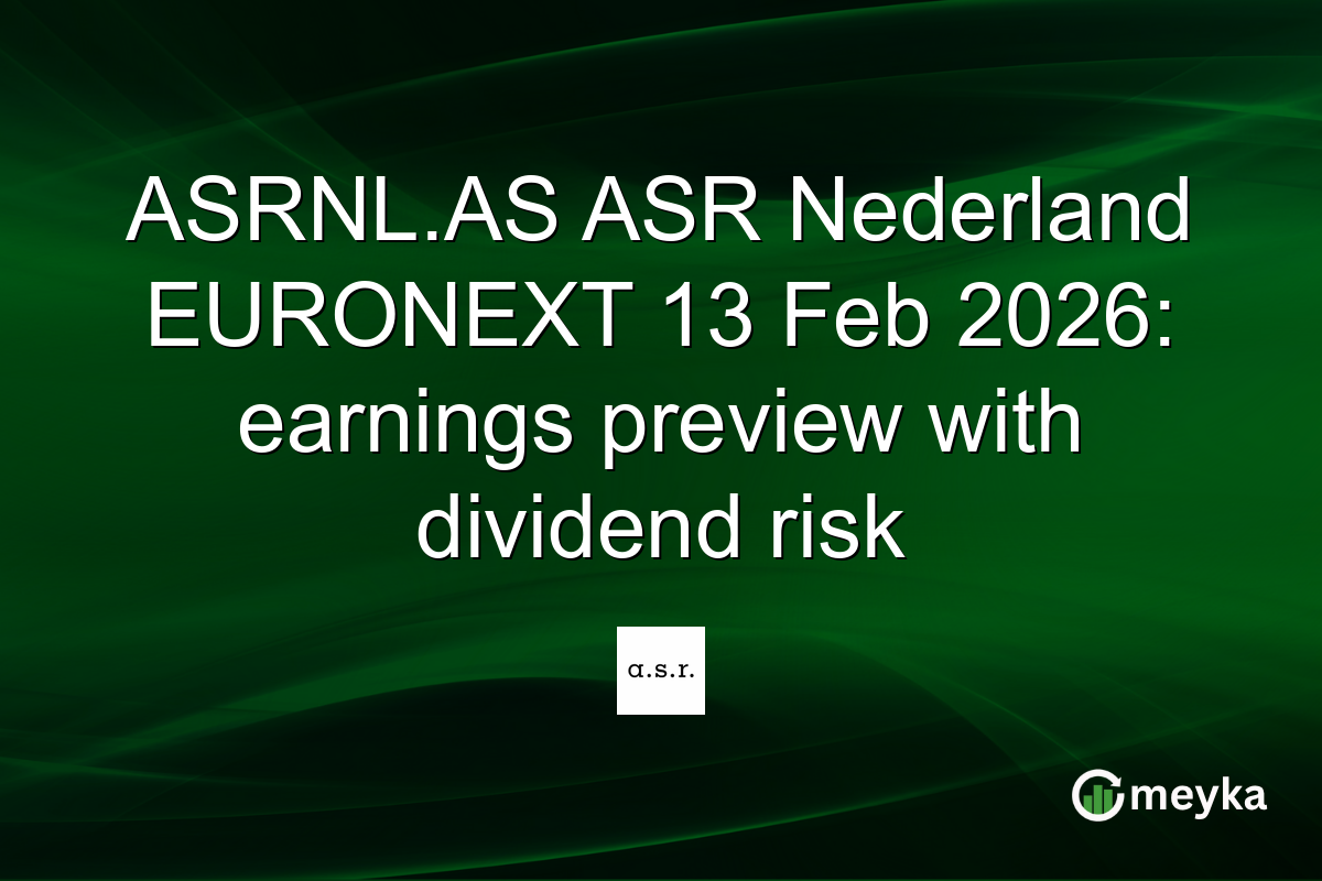 ASRNL.AS ASR Nederland EURONEXT 13 Feb 2026: earnings preview with dividend risk