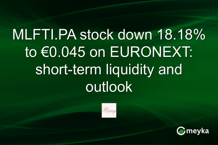 MLFTI.PA stock down 18.18% to €0.045 on EURONEXT: short-term liquidity and outlook
