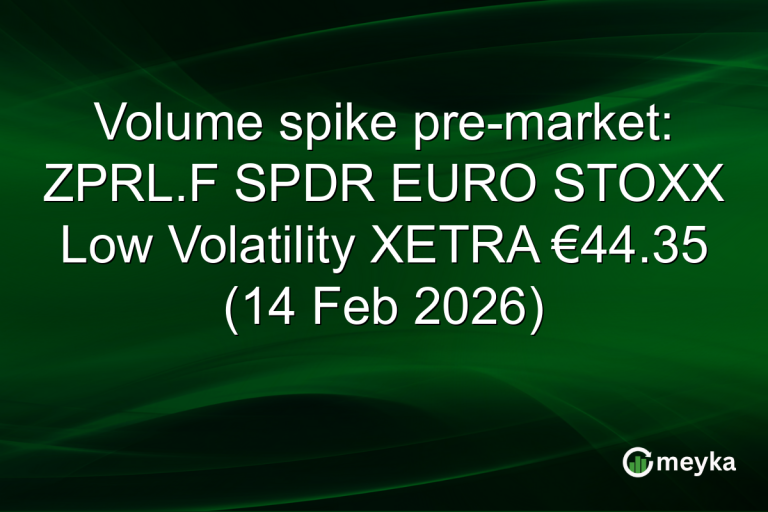 Volume spike pre-market: ZPRL.F SPDR EURO STOXX Low Volatility XETRA €44.35 (14 Feb 2026)