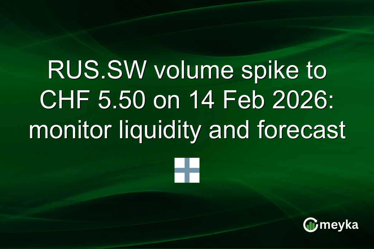 RUS.SW volume spike to CHF 5.50 on 14 Feb 2026: monitor liquidity and forecast