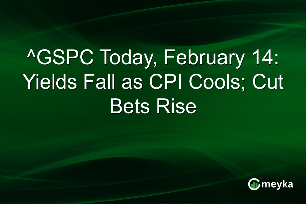 ^GSPC Today, February 14: Yields Fall as CPI Cools; Cut Bets Rise