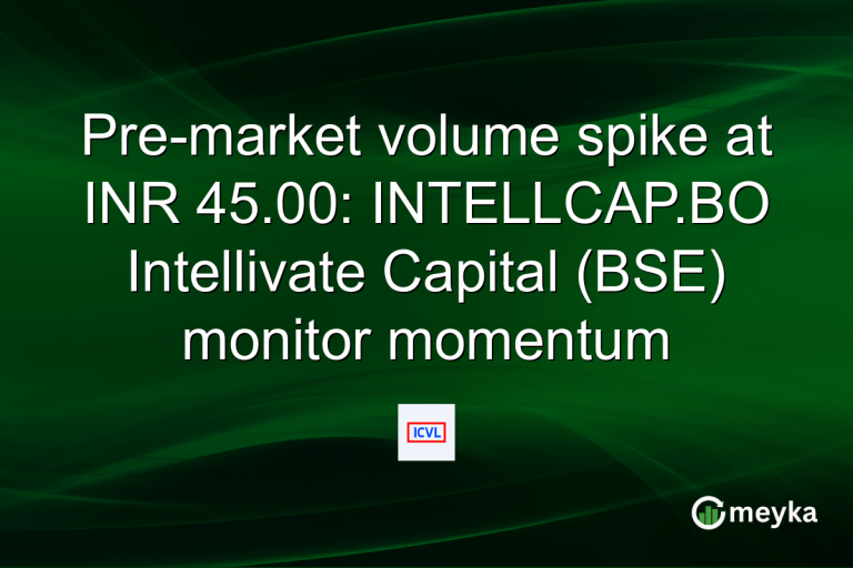 Pre-market volume spike at INR 45.00: INTELLCAP.BO Intellivate Capital (BSE) monitor momentum