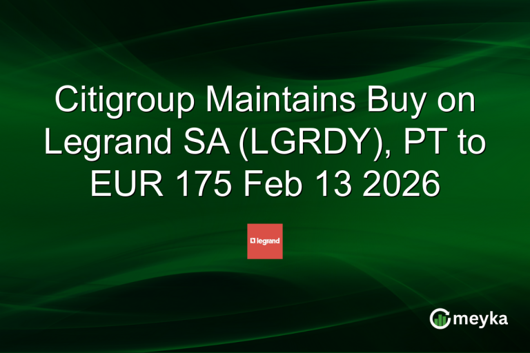 Citigroup Maintains Buy on Legrand SA (LGRDY), PT to EUR 175 Feb 13 2026