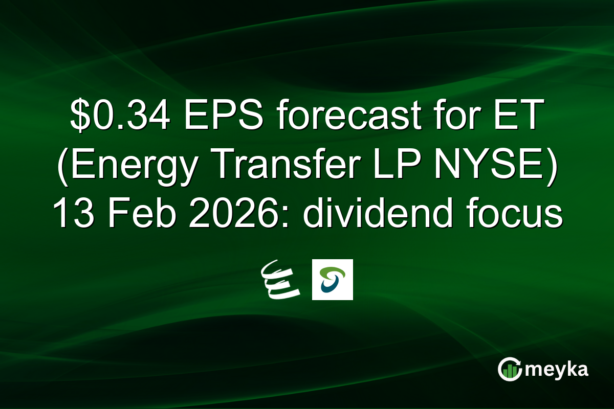$0.34 EPS forecast for ET (Energy Transfer LP NYSE) 13 Feb 2026: dividend focus