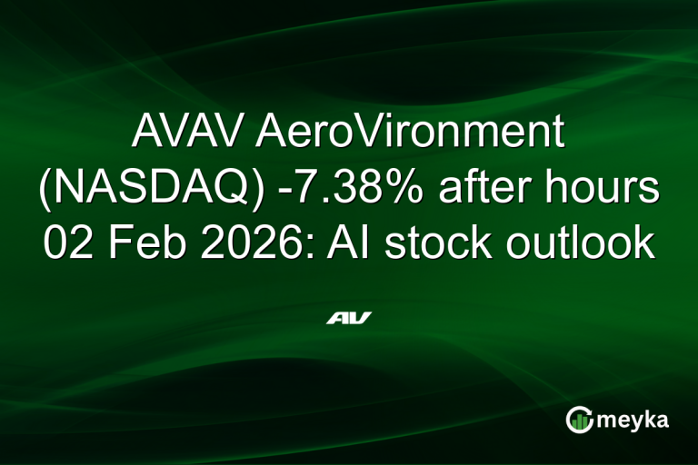 AVAV AeroVironment (NASDAQ) -7.38% after hours 02 Feb 2026: AI stock outlook