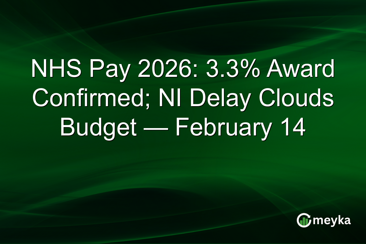 NHS Pay 2026: 3.3% Award Confirmed; NI Delay Clouds Budget — February 14