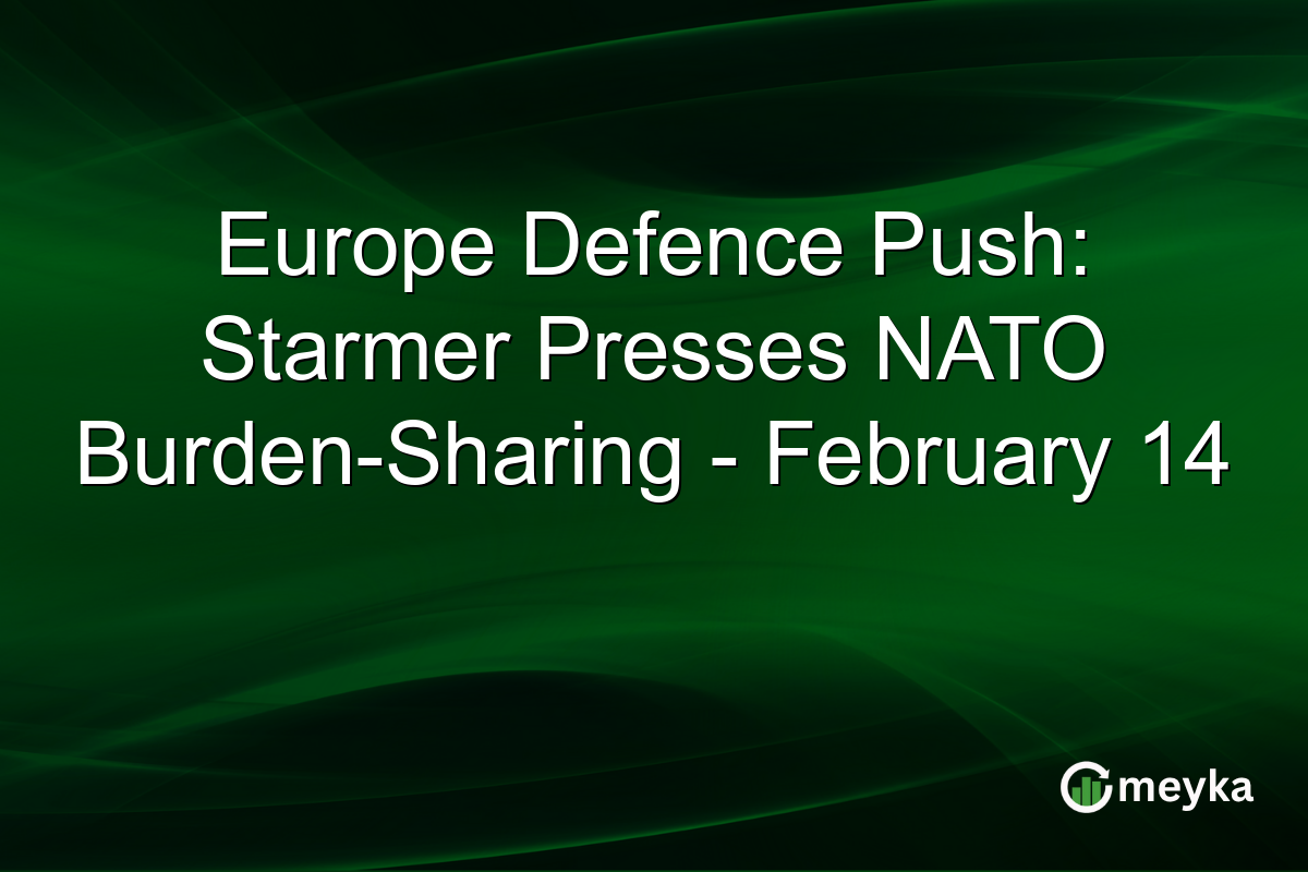 Europe Defence Push: Starmer Presses NATO Burden-Sharing - February 14