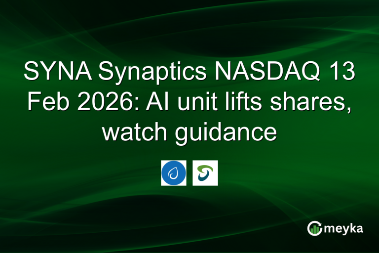 SYNA Synaptics NASDAQ 13 Feb 2026: AI unit lifts shares, watch guidance