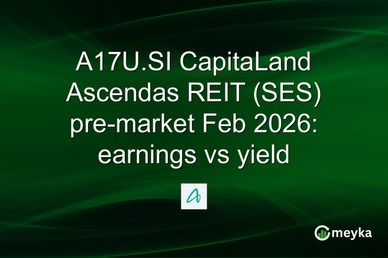 A17U.SI CapitaLand Ascendas REIT (SES) pre-market Feb 2026: earnings vs yield